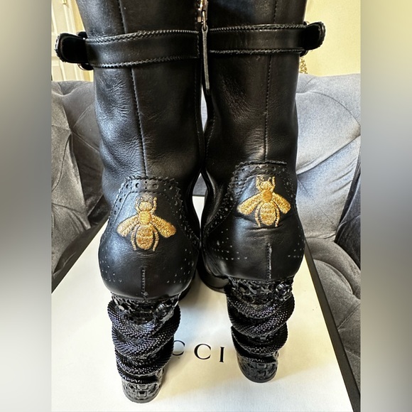 Gucci Dionysus Snake Heeled Bootie Size EUR 40 /10 us RARE FIND - Picture 6 of 12